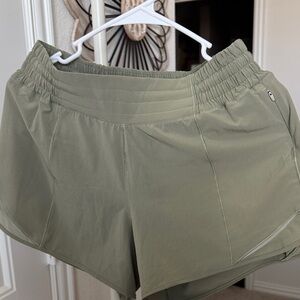 Lululemon Athletica Sage Green Athletic Shorts